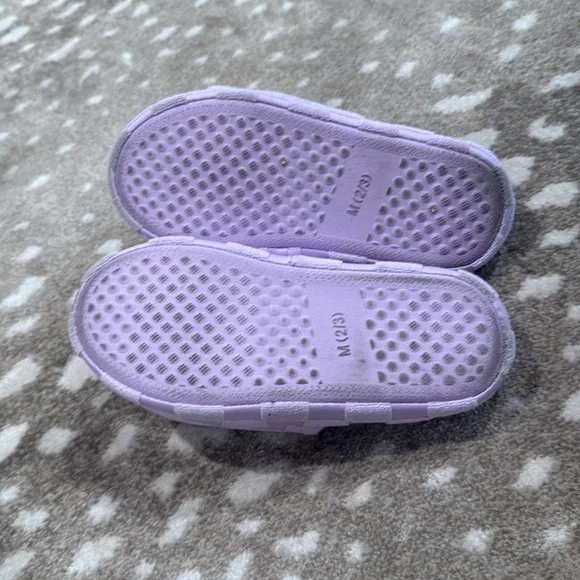 Art Class Little Girls Purple Woven Slide Slippers. Size M (2/3) - Picture 7 of 9